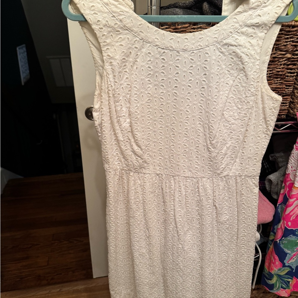 Vineyard Vines White Textured Mini Dress